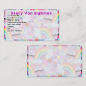 全80年代の極端なおもしろい気のあるそぶりをしたアートの愛 名刺 (正面/裏面)