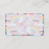 全80年代の極端なおもしろい気のあるそぶりをしたアートの愛 名刺 (裏面)