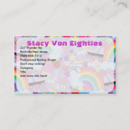 全80年代の極端なおもしろい気のあるそぶりをしたアートの愛 名刺