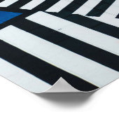 全80年代の絵を描レンガブロックの色 ポスター (角)