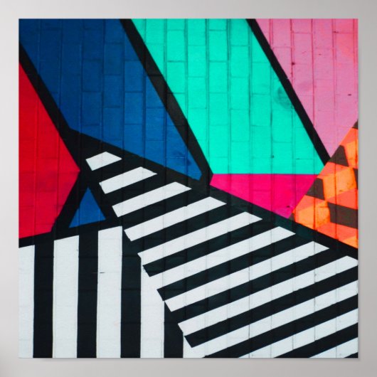 全80年代の絵を描レンガブロックの色 ポスター (正面)