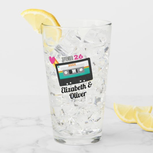 全80sカセ結婚ット タンブラーグラス (アイス正面)