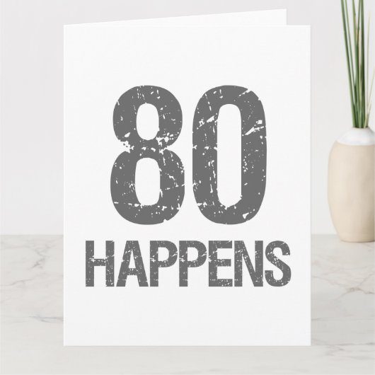 八おもしろい十誕生日 カード (正面)