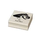 八お洒落球を打つカエル ラバースタンプ (スタンプ)