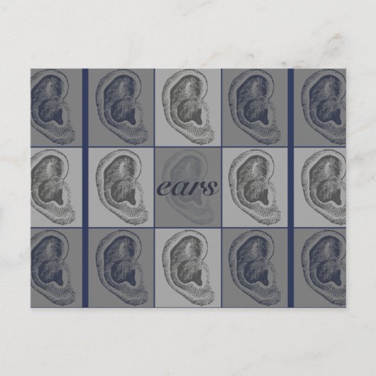 八つの耳グラフィック ポストカード (正面)