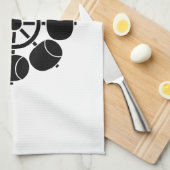 八つ水車 キッチンタオル (四つ折り)