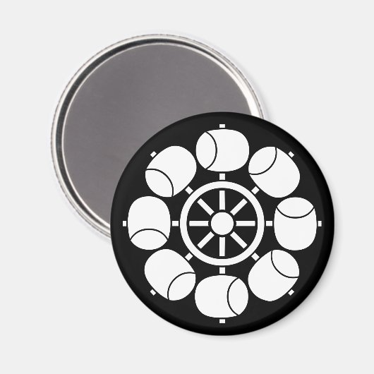 八つ水車 マグネット (正面/裏面)