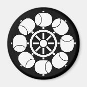 八つ水車 マグネット (正面)