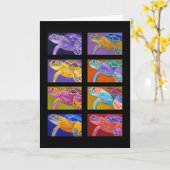 八のパーティー カード (黄色い花)