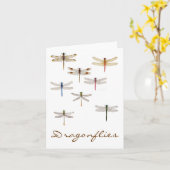 八トンボ カード (黄色い花)