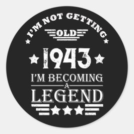 八パーソナライズされた十ヴィンテージ80歳 ラウンドシール