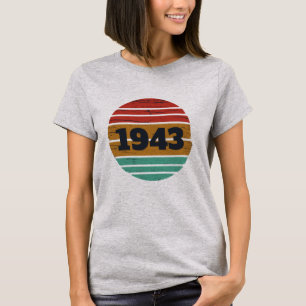 八パーソナライズされた十ヴィンテージ80歳 Tシャツ