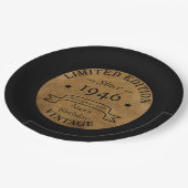 八パーソナライズされた十五ヴィンテージ85歳 ペーパープレート (アングル)