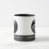 八パーソナライズされた球ビリヤード マグカップ (中央)