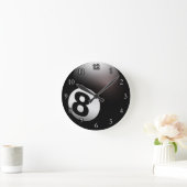 八パーソナライズされた球ビリヤード ラウンド壁時計 (ホーム)