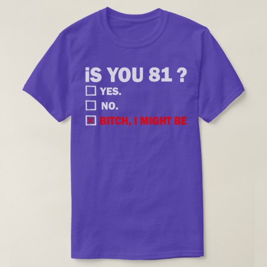 八丁81歳誕生日81日 Tシャツ (デザイン正面)