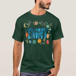 八八年天文学おもしろい八年生誕生日B Tシャツ