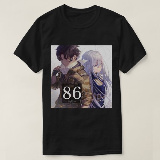 八六八十六アニメ Tシャツ (デザイン正面)