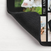 八写真テンプレートコラージュとカスタム文字マウスパッド マウスパッド (コーナー)