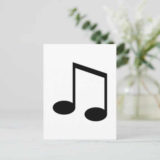 八分音符 ポストカード (スタンド正面)