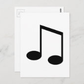 八分音符 ポストカード (正面/裏面)