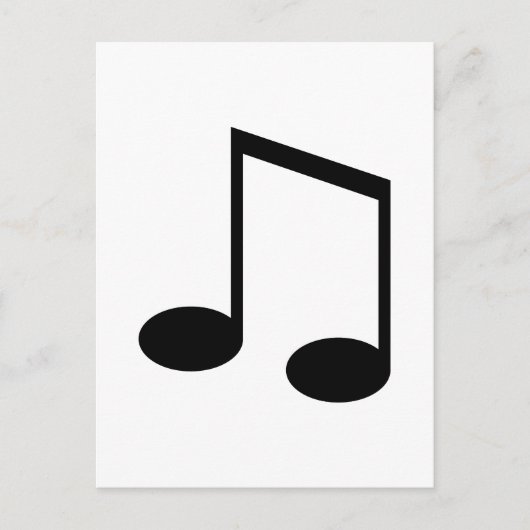 八分音符 ポストカード (正面)