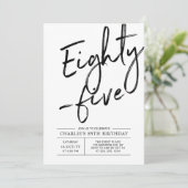 八十五モダン筆85歳の誕生日パーティー 招待状 (スタンド正面)