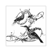 八合鳥の木印 ラバースタンプ (インプリント)