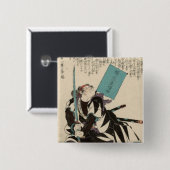 八咫摩神六三風 缶バッジ (正面&裏面)