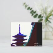 八坂の塔からの挨拶 ポストカード (スタンド正面)