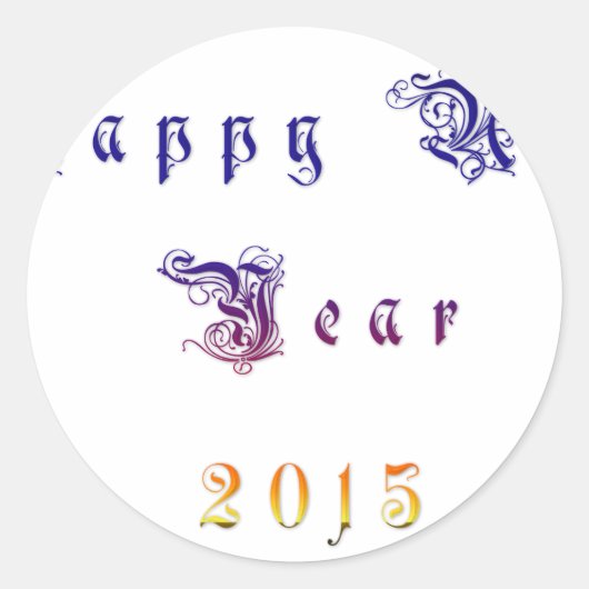 八布新年2015ハクナマタタwishes.png ラウンドシール (正面)