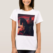 八幡の騎馬像 Tシャツ (正面)
