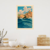 八戸Kawase Hasui著 ポスター (キッチン)