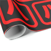 八日本の番八 【Hati】漢字 ラッピングペーパー (ロールコーナー)