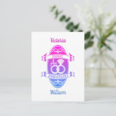八月八結婚周年銅伝統的銅 ポストカード (スタンド正面)