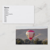 八木間川の熱気球 名刺 (正面/裏面)