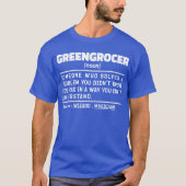 八百屋クール名物野菜・果物販売者 Tシャツ (正面)