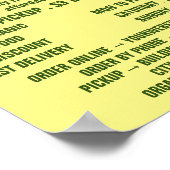 八百屋広告のバナナ ポスター (角)