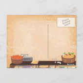 八百屋 ポストカード (裏面)