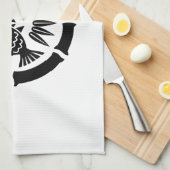 八節の竹の内に対い鯛B キッチンタオル (四つ折り)
