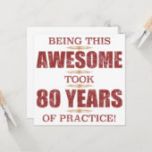 八素晴らし十誕生日 カード (正面/裏面インサイチュ)