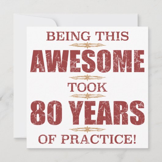 八素晴らし十誕生日 カード (正面)