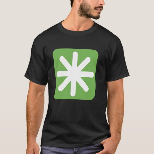 八芒星のアスタリスク Tシャツ (正面)