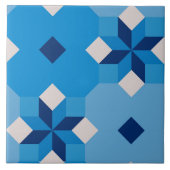 八角形と星を持つ万華鏡の夏のタイル タイル (正面)