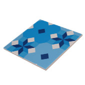 八角形と星を持つ万華鏡の夏のタイル タイル (側面)