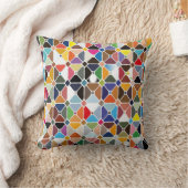 八角形の形状を持つ複数の幾何学的パターン クッション (ブランケット)