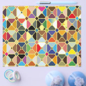 八角形の形状を持つ複数の幾何学的パターン チラシ (シングル)