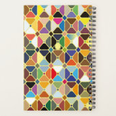 八角形の形状を持つ複数の幾何学的パターン プランナー手帳 (裏面)