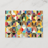 八角形の形状を持つ複数の幾何学的パターン 割引カード (裏面)