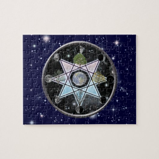 八角形の歯車 ジグソーパズル (横)